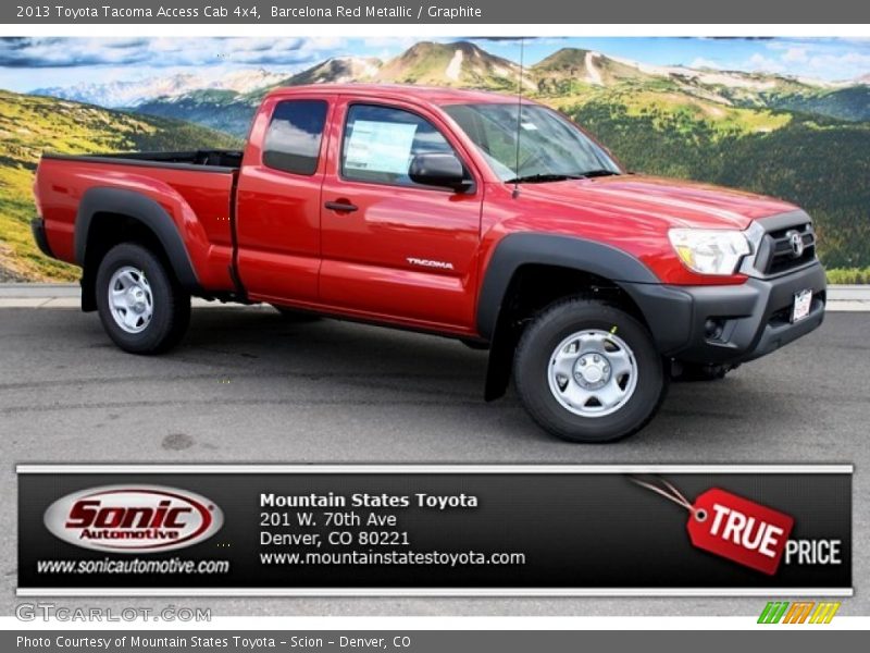 Barcelona Red Metallic / Graphite 2013 Toyota Tacoma Access Cab 4x4