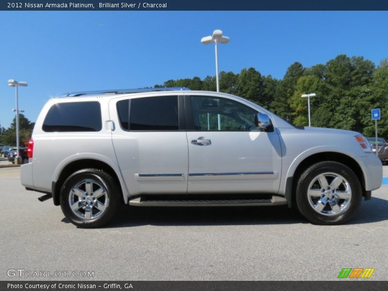 Brilliant Silver / Charcoal 2012 Nissan Armada Platinum