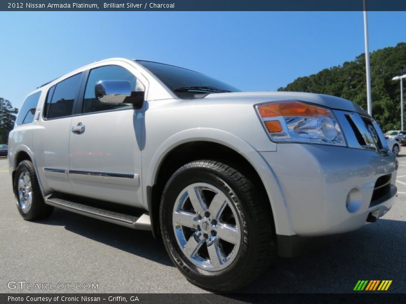Brilliant Silver / Charcoal 2012 Nissan Armada Platinum