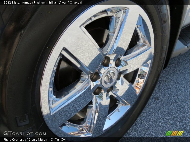 Brilliant Silver / Charcoal 2012 Nissan Armada Platinum