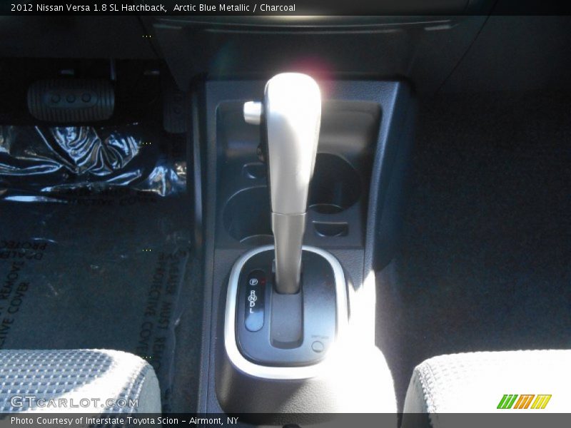 Arctic Blue Metallic / Charcoal 2012 Nissan Versa 1.8 SL Hatchback