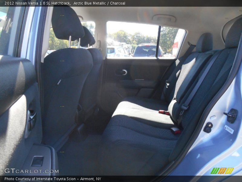 Arctic Blue Metallic / Charcoal 2012 Nissan Versa 1.8 SL Hatchback