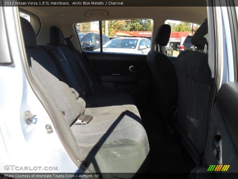 Arctic Blue Metallic / Charcoal 2012 Nissan Versa 1.8 SL Hatchback