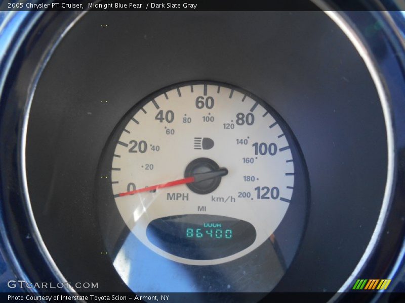 Midnight Blue Pearl / Dark Slate Gray 2005 Chrysler PT Cruiser