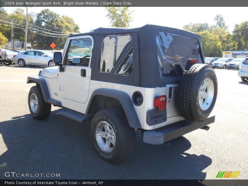Bright Silver Metallic / Dark Slate Gray 2004 Jeep Wrangler Sport 4x4