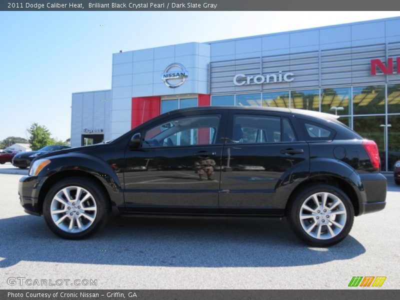 Brilliant Black Crystal Pearl / Dark Slate Gray 2011 Dodge Caliber Heat