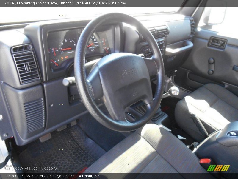 Bright Silver Metallic / Dark Slate Gray 2004 Jeep Wrangler Sport 4x4