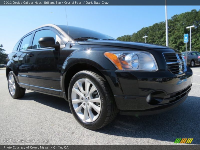 Brilliant Black Crystal Pearl / Dark Slate Gray 2011 Dodge Caliber Heat