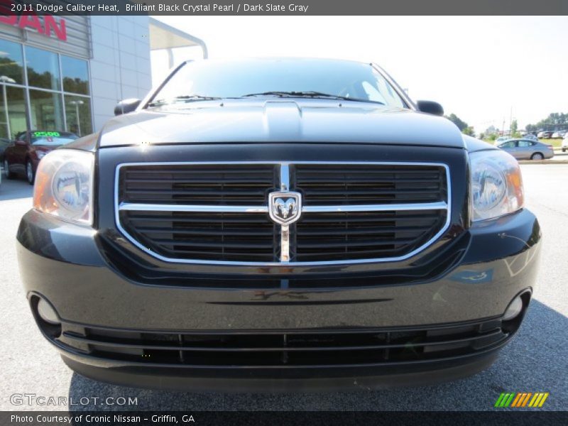 Brilliant Black Crystal Pearl / Dark Slate Gray 2011 Dodge Caliber Heat
