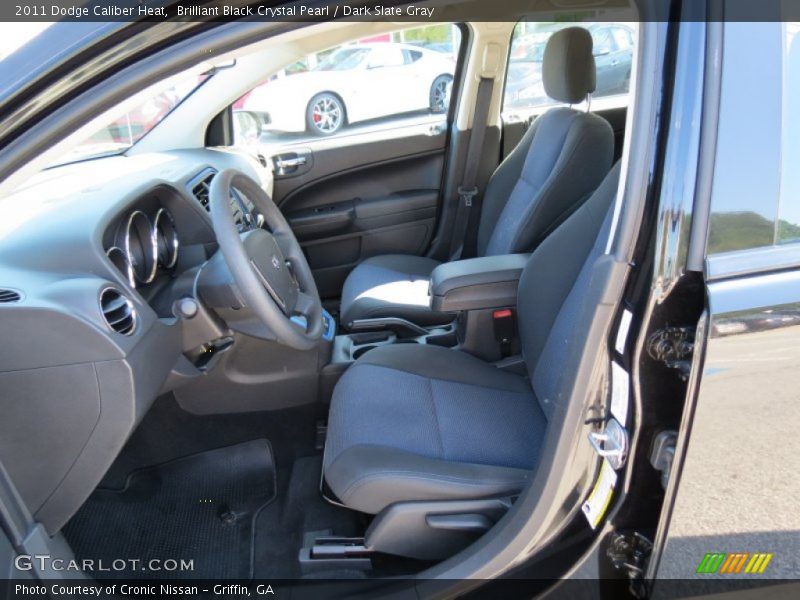 Brilliant Black Crystal Pearl / Dark Slate Gray 2011 Dodge Caliber Heat