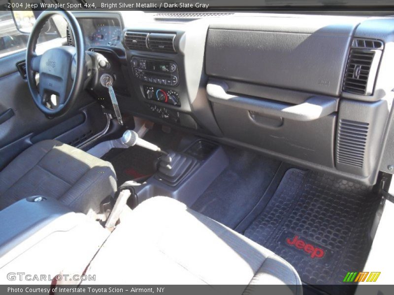 Bright Silver Metallic / Dark Slate Gray 2004 Jeep Wrangler Sport 4x4