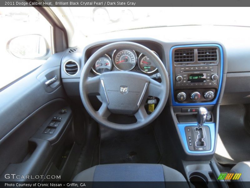 Brilliant Black Crystal Pearl / Dark Slate Gray 2011 Dodge Caliber Heat