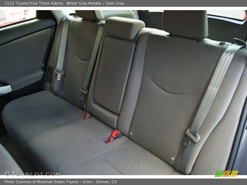 Winter Gray Metallic / Dark Gray 2013 Toyota Prius Three Hybrid