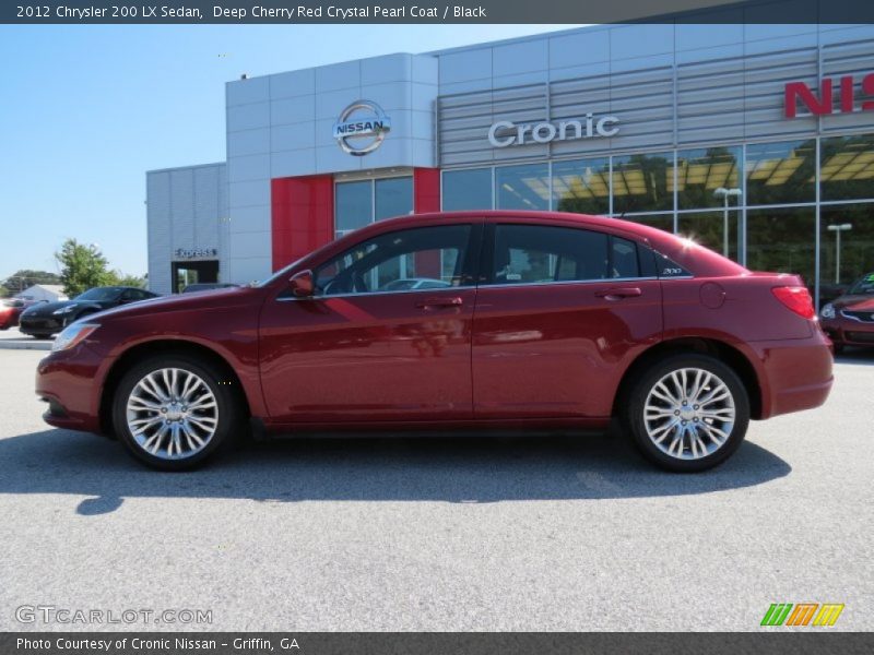 Deep Cherry Red Crystal Pearl Coat / Black 2012 Chrysler 200 LX Sedan