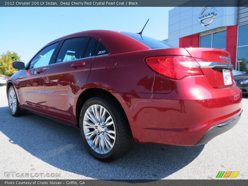 Deep Cherry Red Crystal Pearl Coat / Black 2012 Chrysler 200 LX Sedan