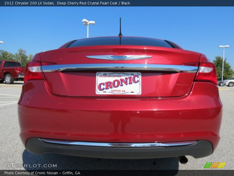 Deep Cherry Red Crystal Pearl Coat / Black 2012 Chrysler 200 LX Sedan