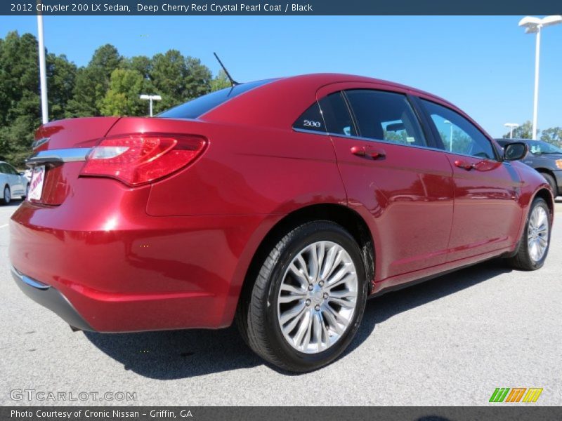Deep Cherry Red Crystal Pearl Coat / Black 2012 Chrysler 200 LX Sedan
