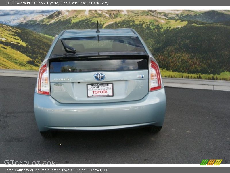 Sea Glass Pearl / Dark Gray 2013 Toyota Prius Three Hybrid