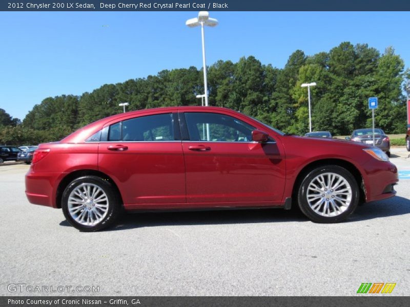 Deep Cherry Red Crystal Pearl Coat / Black 2012 Chrysler 200 LX Sedan