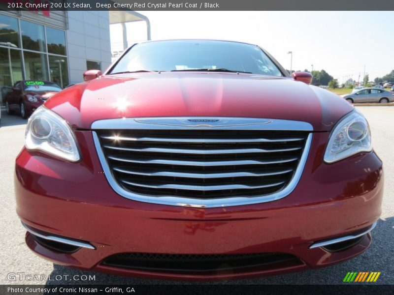 Deep Cherry Red Crystal Pearl Coat / Black 2012 Chrysler 200 LX Sedan