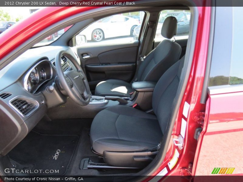 Deep Cherry Red Crystal Pearl Coat / Black 2012 Chrysler 200 LX Sedan