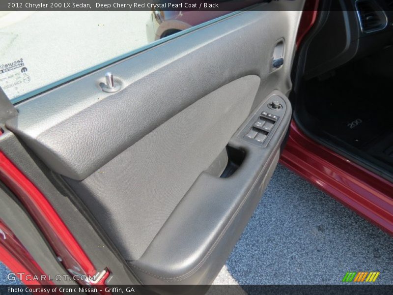 Deep Cherry Red Crystal Pearl Coat / Black 2012 Chrysler 200 LX Sedan