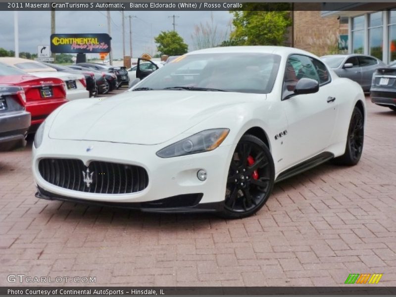 Bianco Eldorado (White) / Rosso Corallo 2011 Maserati GranTurismo S Automatic