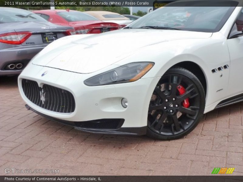 Bianco Eldorado (White) / Rosso Corallo 2011 Maserati GranTurismo S Automatic