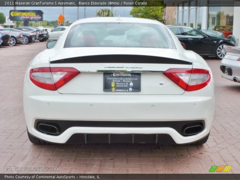 Bianco Eldorado (White) / Rosso Corallo 2011 Maserati GranTurismo S Automatic