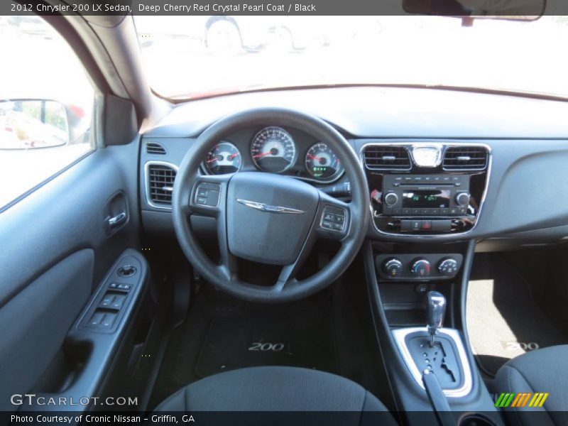 Deep Cherry Red Crystal Pearl Coat / Black 2012 Chrysler 200 LX Sedan