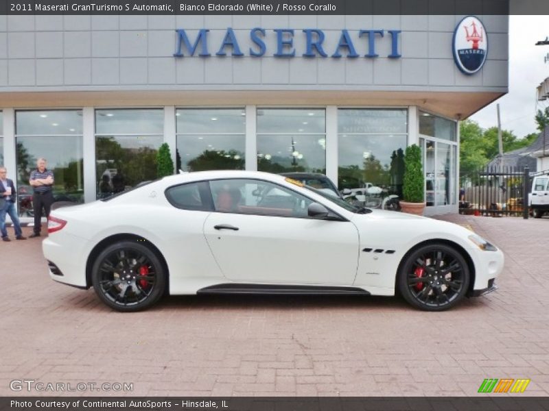 Bianco Eldorado (White) / Rosso Corallo 2011 Maserati GranTurismo S Automatic