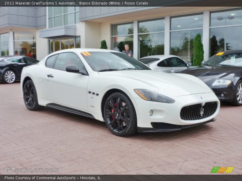 Bianco Eldorado (White) / Rosso Corallo 2011 Maserati GranTurismo S Automatic