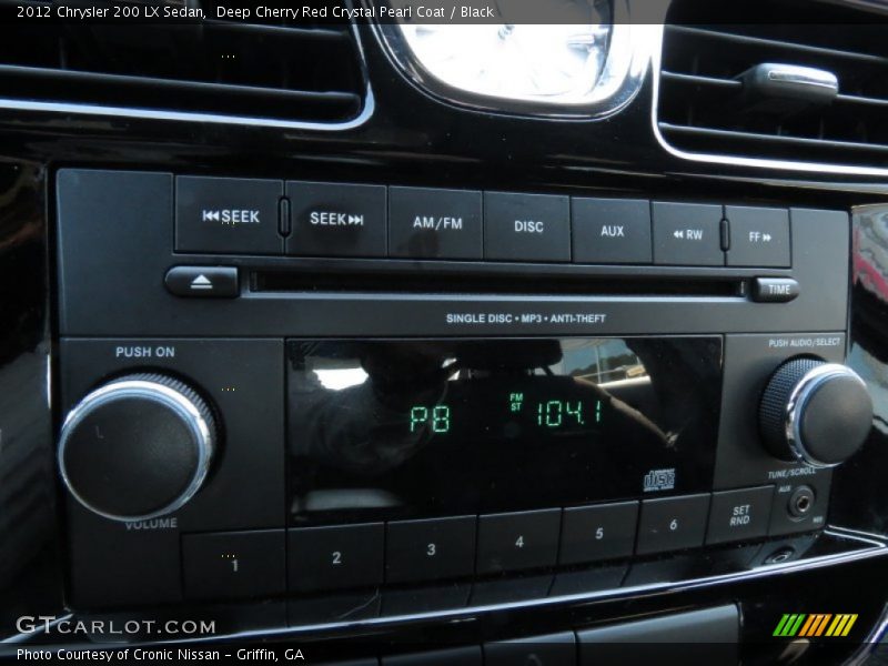 Deep Cherry Red Crystal Pearl Coat / Black 2012 Chrysler 200 LX Sedan