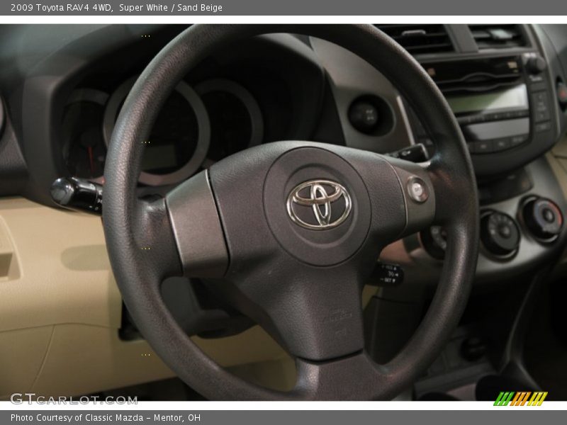 Super White / Sand Beige 2009 Toyota RAV4 4WD