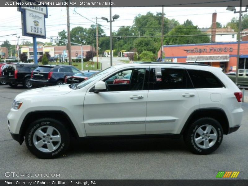 Stone White / Black 2011 Jeep Grand Cherokee Laredo 4x4