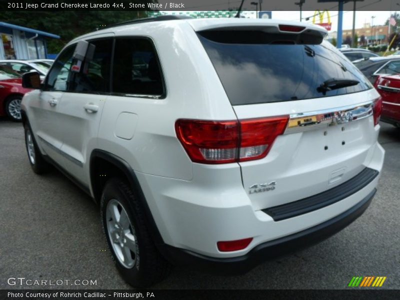 Stone White / Black 2011 Jeep Grand Cherokee Laredo 4x4