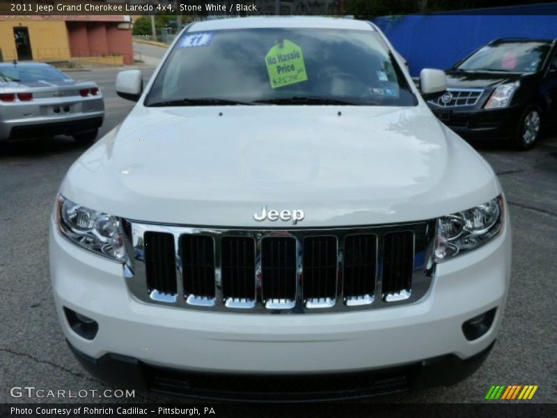 Stone White / Black 2011 Jeep Grand Cherokee Laredo 4x4