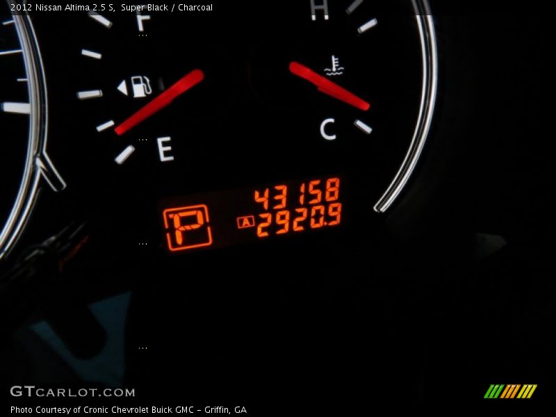 Super Black / Charcoal 2012 Nissan Altima 2.5 S