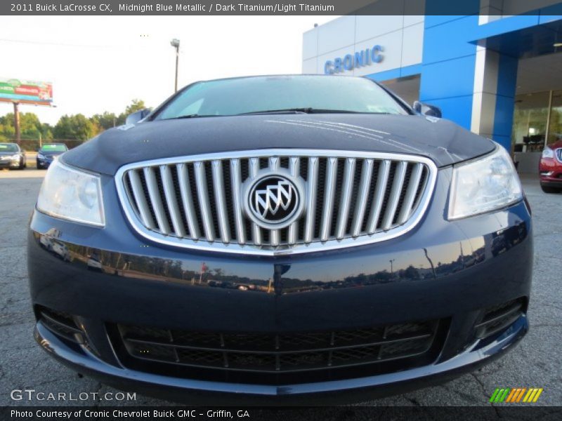 Midnight Blue Metallic / Dark Titanium/Light Titanium 2011 Buick LaCrosse CX