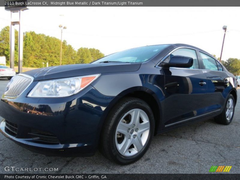 Midnight Blue Metallic / Dark Titanium/Light Titanium 2011 Buick LaCrosse CX