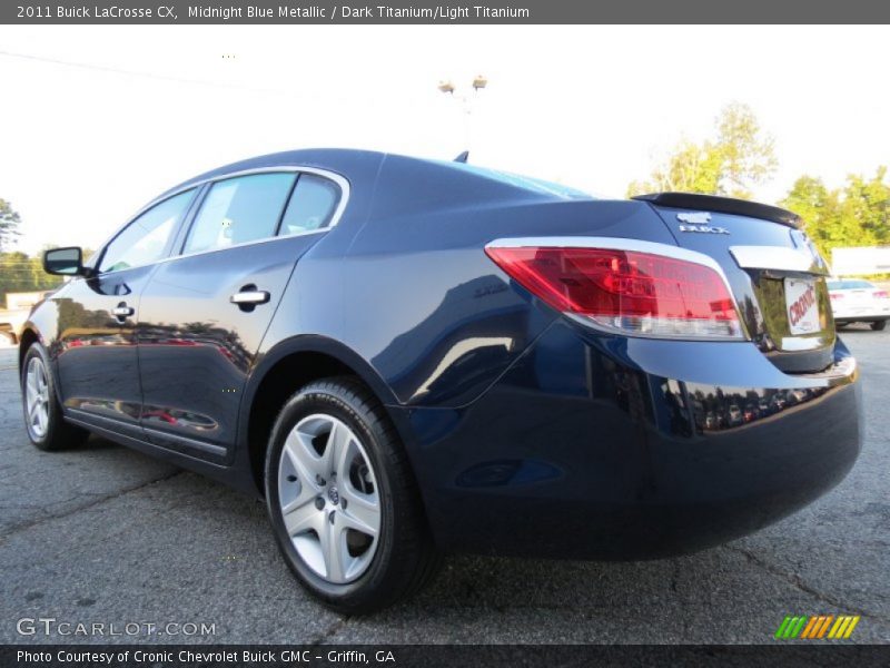 Midnight Blue Metallic / Dark Titanium/Light Titanium 2011 Buick LaCrosse CX