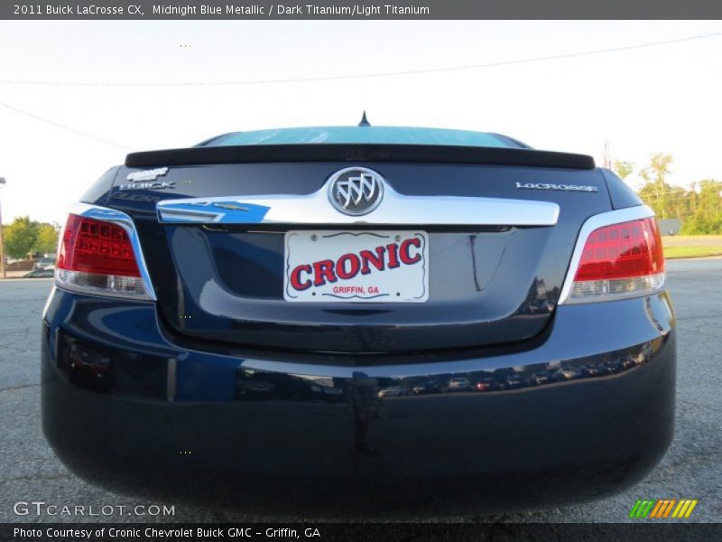 Midnight Blue Metallic / Dark Titanium/Light Titanium 2011 Buick LaCrosse CX