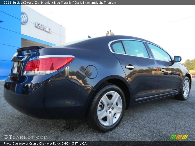 Midnight Blue Metallic / Dark Titanium/Light Titanium 2011 Buick LaCrosse CX