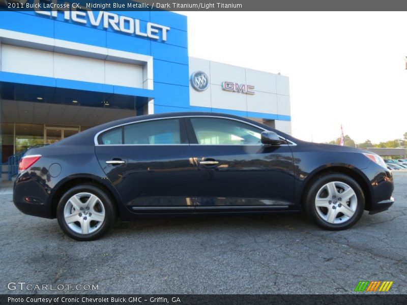 Midnight Blue Metallic / Dark Titanium/Light Titanium 2011 Buick LaCrosse CX