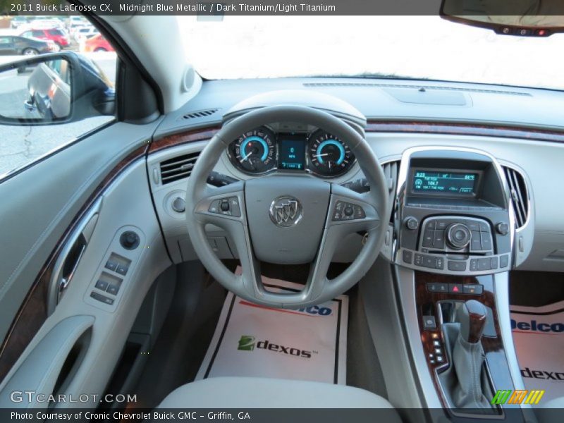 Midnight Blue Metallic / Dark Titanium/Light Titanium 2011 Buick LaCrosse CX