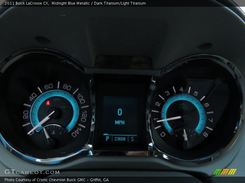 Midnight Blue Metallic / Dark Titanium/Light Titanium 2011 Buick LaCrosse CX
