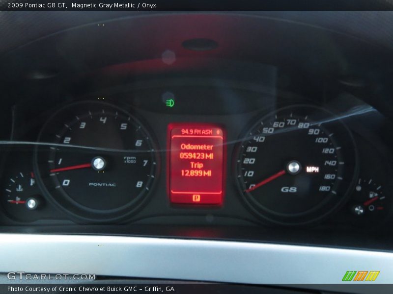Magnetic Gray Metallic / Onyx 2009 Pontiac G8 GT