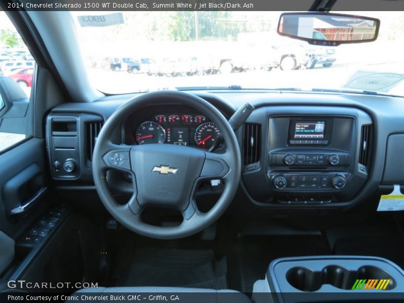 Summit White / Jet Black/Dark Ash 2014 Chevrolet Silverado 1500 WT Double Cab