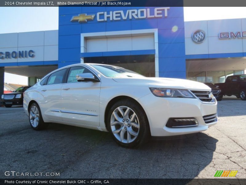 White Diamond Tricoat / Jet Black/Mojave 2014 Chevrolet Impala LTZ