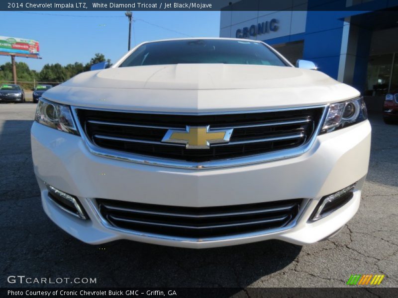 White Diamond Tricoat / Jet Black/Mojave 2014 Chevrolet Impala LTZ